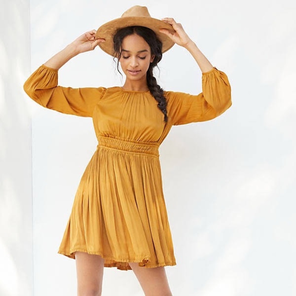 Maeve Mustard Yellow Dress